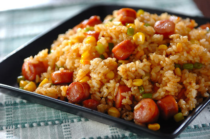 15分で本格焼き飯 ニンニクと豆板醤香る