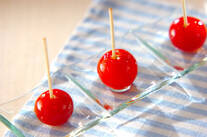 プチトマトのあめがけ