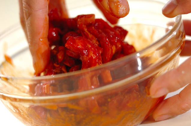 ユッケジャンスープの作り方の手順1