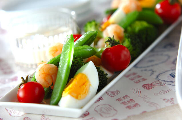 ブロッコリーと小エビのサラダ