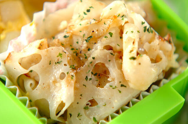 レンコンのチーズ焼き