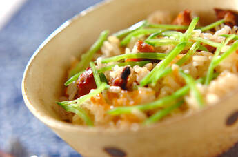 焼き鳥缶の炊き込みご飯