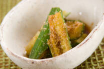 キュウリのゴマしょうゆ