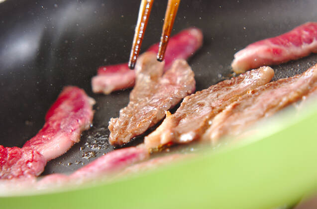 焼き肉サラダ仕立ての作り方の手順4