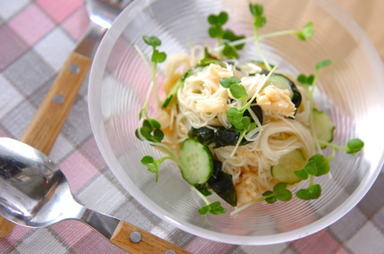 素麺サラダ
