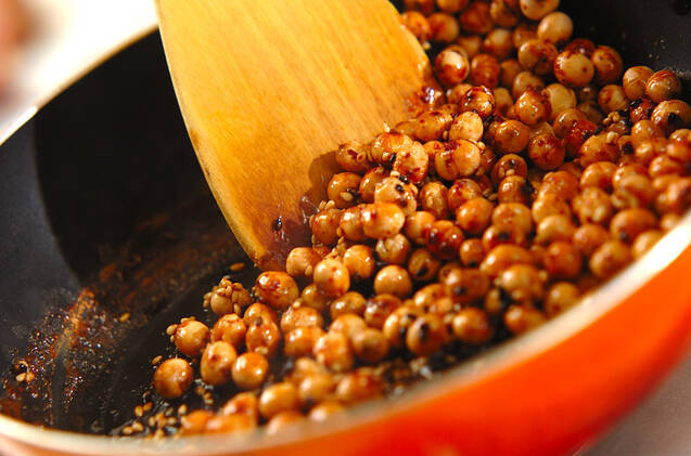 炒り大豆の甘辛煮の作り方の手順3