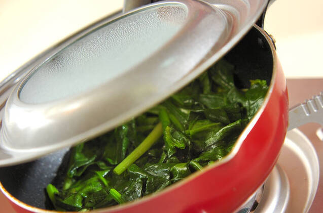 青菜のピリ辛塩炒めの作り方の手順3