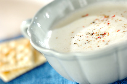 サツマイモの冷製ソイポタージュ