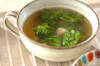 ホタテと菜の花のスープの作り方の手順