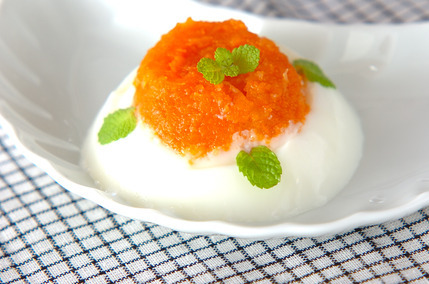 ニンジンのミルクゼリー