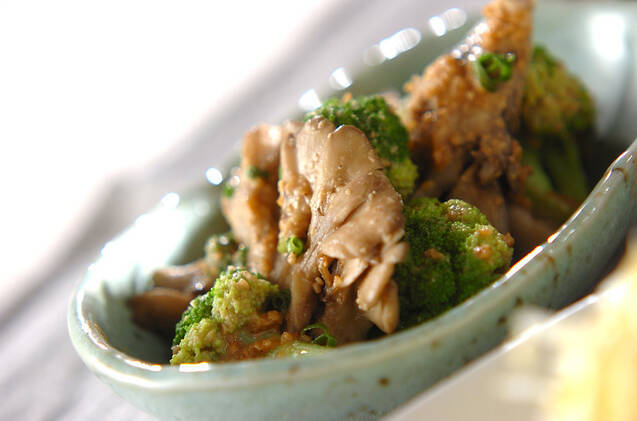 マイタケのゴマみそ和え