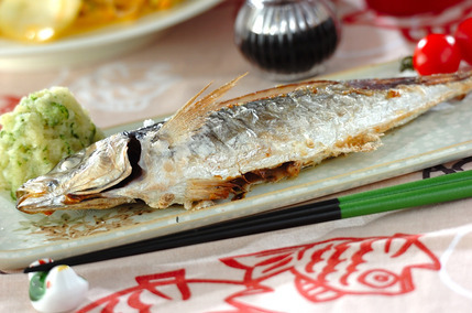 アジの塩焼き