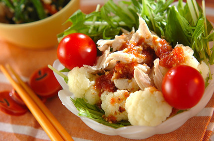 ささ身の梅サラダ