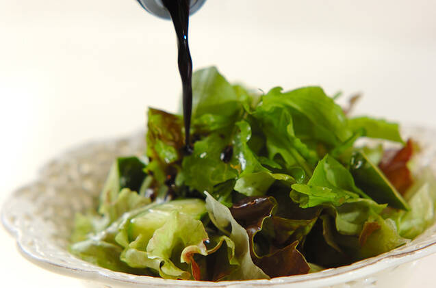 バルサミコドレッシングがけグリーンサラダの作り方の手順5