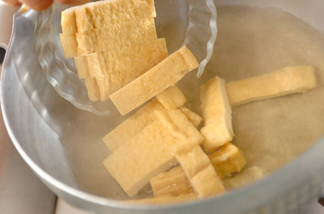 油揚げの煮物の作り方の手順4