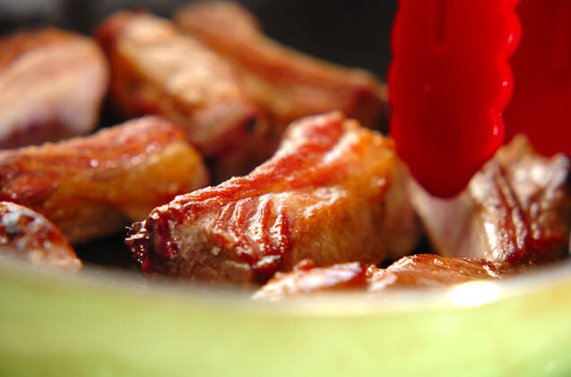 骨付き豚バラ肉のママレード煮の作り方の手順3