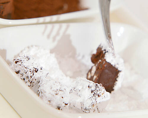 白と黒の生チョコレートの作り方の手順6