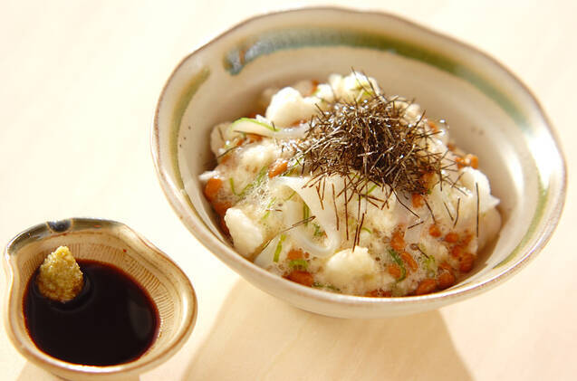 長芋のイカ納豆