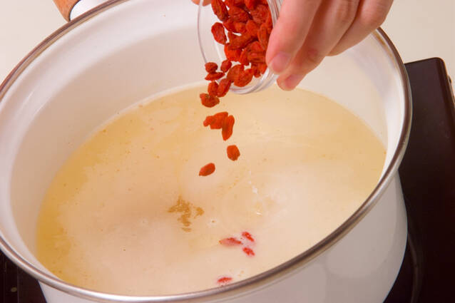 クコの実の中華スープの作り方の手順3