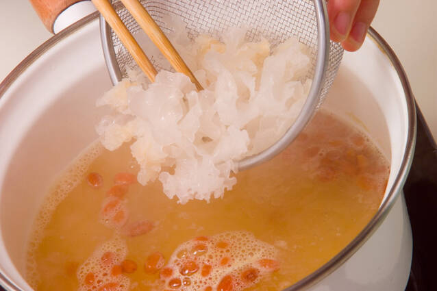 クコの実の中華スープの作り方の手順4