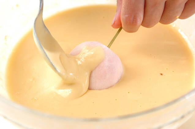 串カツ・もちアイスの作り方の手順1