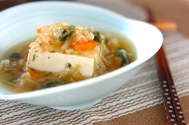 豆腐の白キクラゲあん