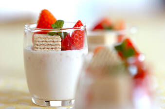 イチゴミルクプリン