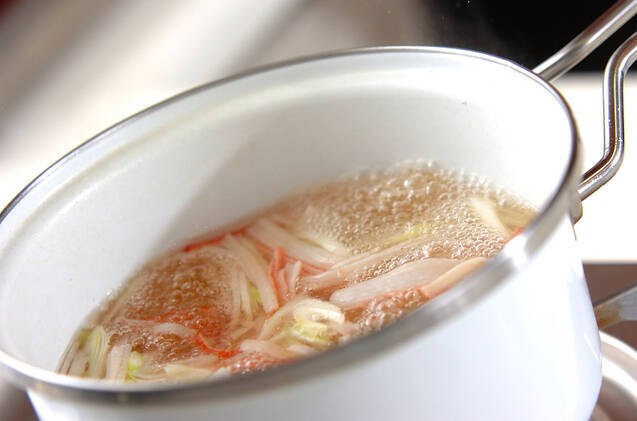 春雨の卵スープの作り方の手順6