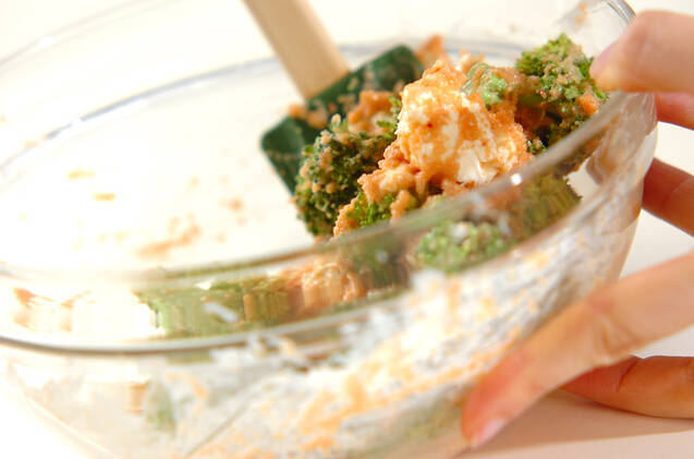 クリームチーズの明太子和えの作り方の手順4