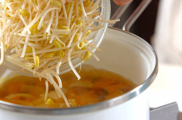 カボチャのみそ汁の作り方の手順6