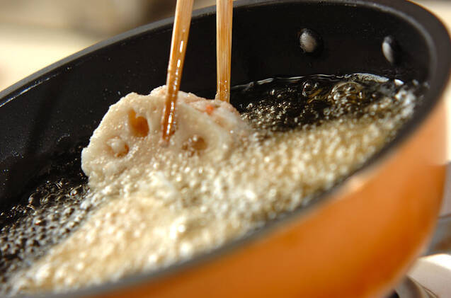 梅風味レンコンのはさみ揚げの作り方の手順9