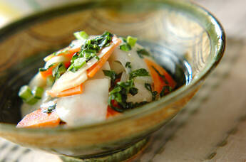 カブのユズマヨ和え