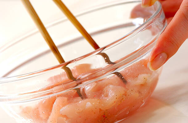 素麺春巻きの作り方の手順2