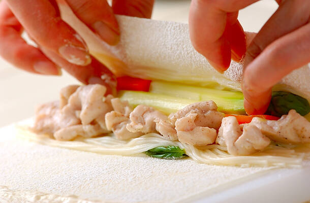 素麺春巻きの作り方の手順11