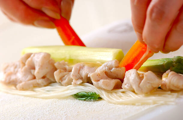 素麺春巻きの作り方の手順10