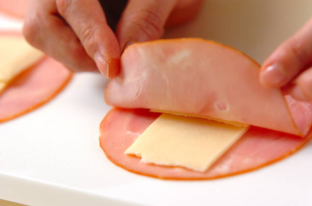 懐かしの！チーズ入りハムカツの作り方の手順4