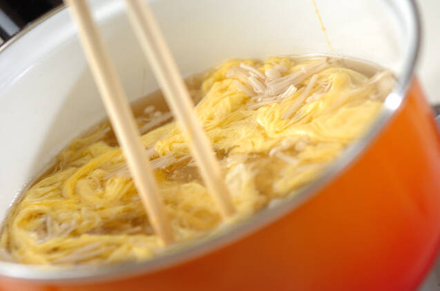 磯の香り卵スープの作り方の手順5