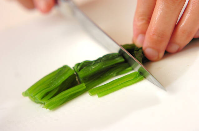 青菜の中華和えの作り方の手順1