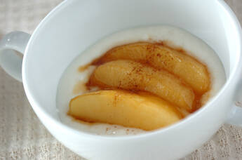 炒めリンゴヨーグルト