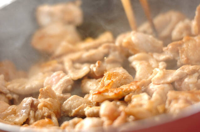 キノコと豚肉の旨味炒めの作り方の手順7
