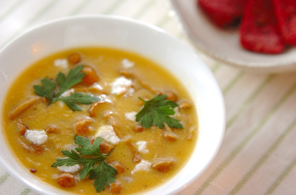 ナメコのコーンスープ