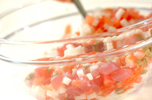 マグロと長芋のタルタルの作り方の手順7