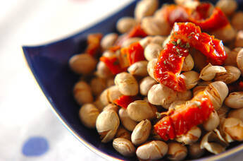 トマトとバジルのおつまみ大豆