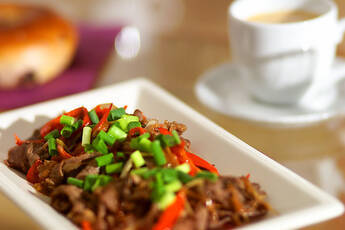 牛肉の牡蠣ソース焼き