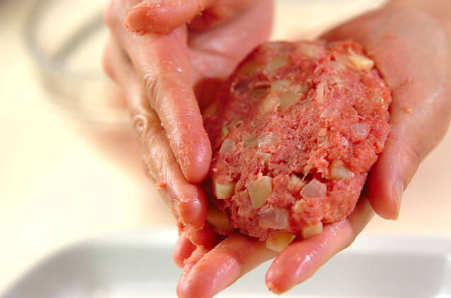 チーズポテト入りハンバーグの作り方の手順7