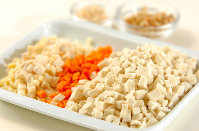 高野豆腐みその玄米レタス包みの作り方の手順1
