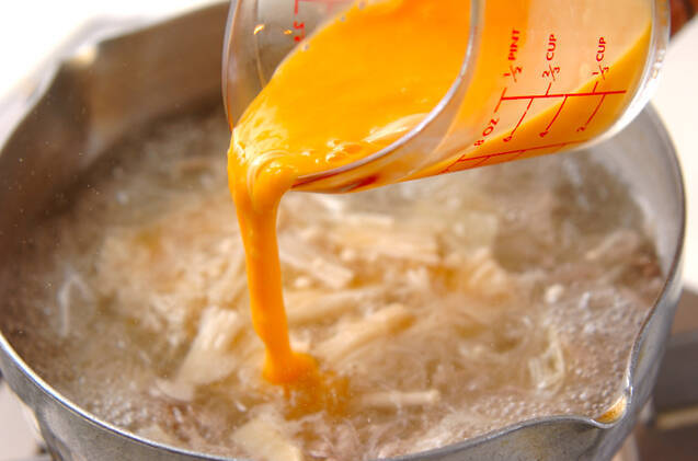 春雨のかきたまスープの作り方の手順7