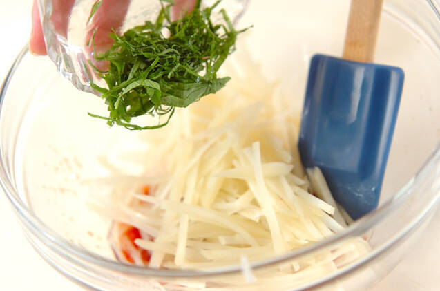 ジャガイモと大葉のせん切りサラダの作り方の手順5