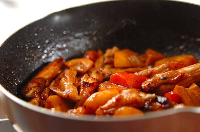 手羽中のオイスター炒め煮の作り方の手順8