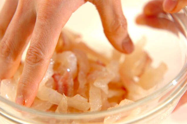 鯛の昆布じめの作り方の手順2